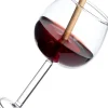 Intratuin kerst ornament cocktailglas rood / transparant 6,2 x 6 x 14,3 cm