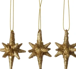Intratuin kerst ornament Comet ster beige D 4 H 6 cm 3 stuks