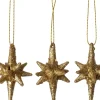 Intratuin kerst ornament Comet ster goud D 4 H 6 cm 3 stuks