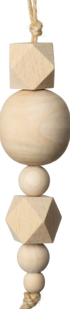 Intratuin kerst ornament Crayo hout 3,5 x 3,5 x 12 cm
