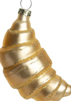 Intratuin kerst ornament croissant goud 4,5 x 4,5 x 8,7 cm