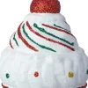Intratuin kerst ornament cupcake rood / wit D 7 H 9,5 cm