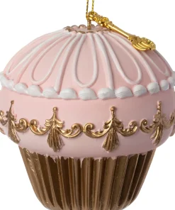 Intratuin kerst ornament cupcake roze D 8,2 H 8,3 cm
