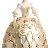 Intratuin kerst ornament dame goud 10 x 10,3 x 16,9 cm