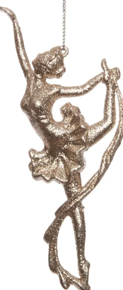 Intratuin kerst ornament dansende engel 16 x 6 cm zilver