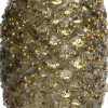 Intratuin kerst ornament dennenappel grijs 5,5 x 4,5 x 13,5 cm