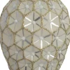 Intratuin kerst ornament dennenappel wit D 6,5 H 10,5 cm