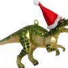 Intratuin kerst ornament dino groen 16,5 x 4,7 x 11,2 cm