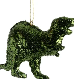 Intratuin kerst ornament Dino groen 12 x 8 x 3,5 cm