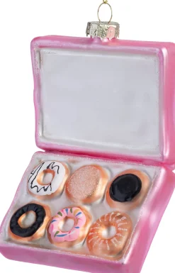 Intratuin kerst ornament donuts in doos roze 7,1 x 3 x 10,8 cm