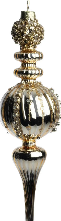Intratuin kerst ornament Douglas goud pegel D 6 H 21 cm