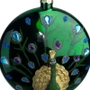 Intratuin kerst ornament Duff pauw groen 9,8 x 5,5 x 11 cm