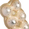 Intratuin kerst ornament eieren beige 6 x 4,5 x 10 cm
