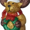 Intratuin kerst ornament eland krans bruin 5,8 x 4,3 x 11,3 cm