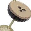 Intratuin kerst ornament espresso martini goud / bruin 6,5 x 6,5 x 8,5 cm