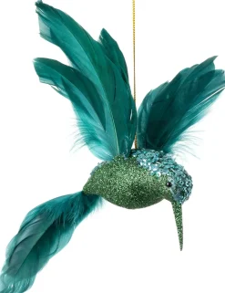 Intratuin kerst ornament Evi kolibri groen 20 x 8,9 x 8 cm