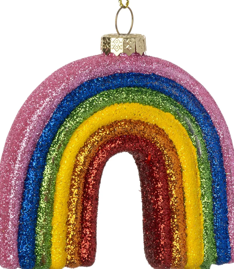 Intratuin kerst ornament Frenchpark regenboog 8,3 x 7 x 2 cm