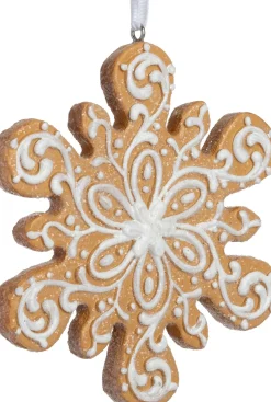 Intratuin kerst ornament Gemma sneeuwvlok 9,6 x 1,3 x 11 cm