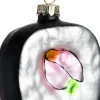 Intratuin kerst ornament Gido sushi zwart / wit 5,5 x 2,3 x 6 cm
