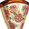 Intratuin kerst ornament Gido pizza bruin 5,5 x 2 x 8,5 cm