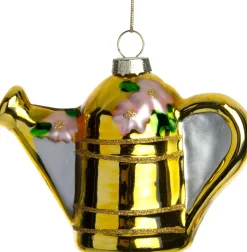 Intratuin kerst ornament gieter goud 9,8 x 4,8 x 7,5 cm