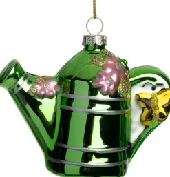 Intratuin kerst ornament gieter groen 10 x 4,5 x 8,5 cm