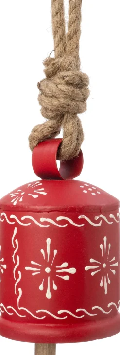 Intratuin kerst ornament Glock rood 9 x 8 x 14 cm