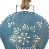 Intratuin kerst ornament Glock blauw 12 x 8 x 14 cm