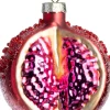 Intratuin kerst ornament granaatappel bordeaux 6,6 x 5,6 x 7,4 cm