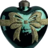 Intratuin kerst ornament Heart strik groen 10 x 4,5 x 10,5 cm