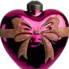 Intratuin kerst ornament Heart strik roze 10 x 4,5 x 10,5 cm