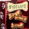 Intratuin kerst ornament hondenkoekjes goud / zwart 5,6 x 2,6 x 8,1 cm