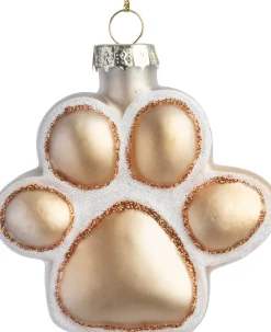 Intratuin kerst ornament hondenpoot beige 7,8 x 8,1 x 3 cm