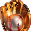 Intratuin kerst ornament honkbal handschoen bruin 6,3 x 5 x 8,5 cm