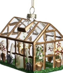 Intratuin kerst ornament huis 7,5 x 5,1 x 7 cm
