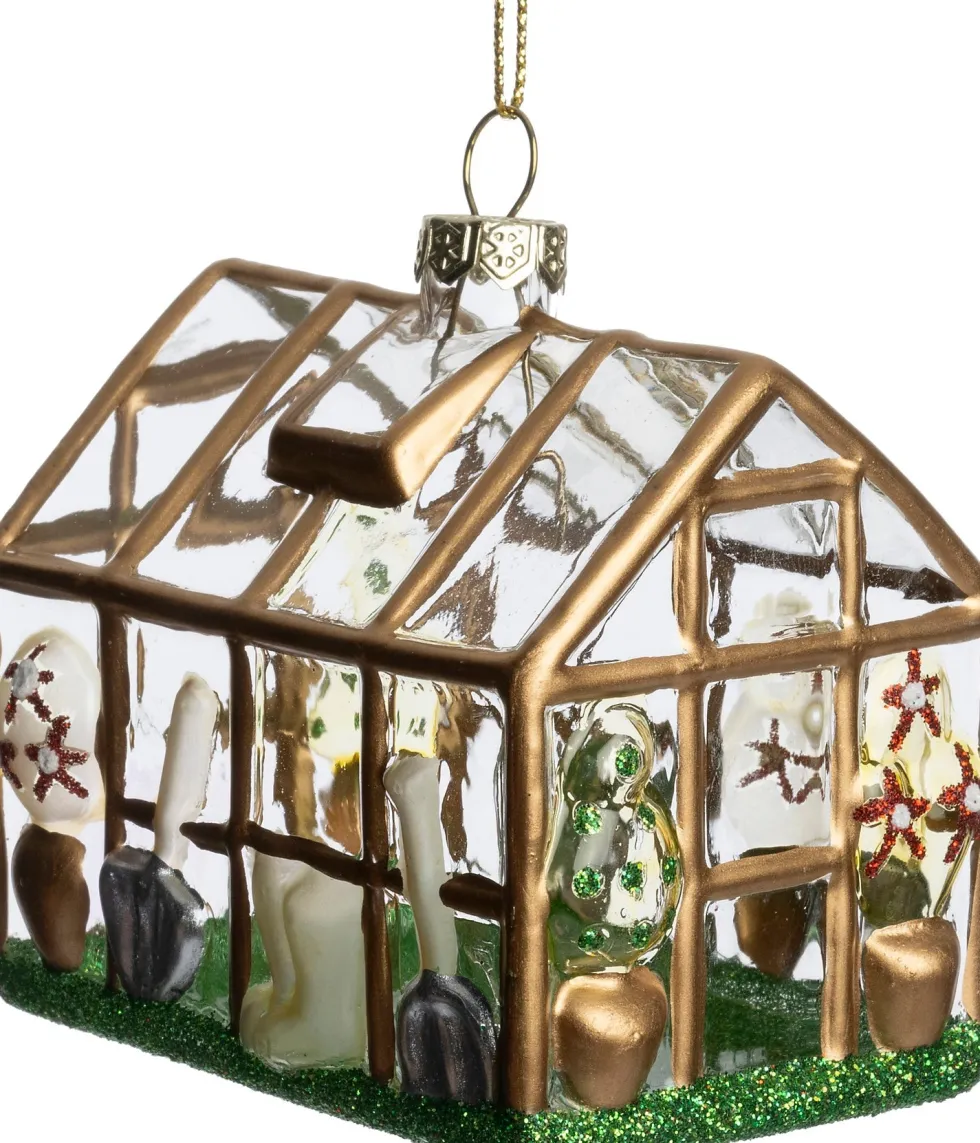 Intratuin kerst ornament huis 7,5 x 5,1 x 7 cm