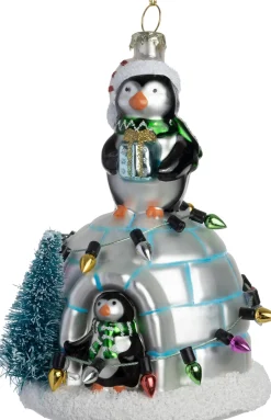 Intratuin kerst ornament iglo wit 7,9 x 8,6 x 11,8 cm