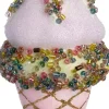 Intratuin kerst ornament ijsje roze D 4,5 H 9 cm