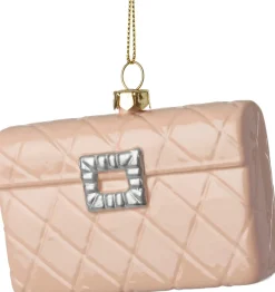 Intratuin kerst ornament Ilma handtas roze 9,8 x 2,6 x 7 cm