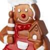Intratuin kerst ornament Ingvar gemberkoekvrouw bruin 8 x 2,3 x 13,5 cm