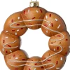 Intratuin kerst ornament Ingvar donut bruin 10,5 x 3,2 x 11,5 cm