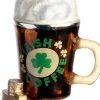 Intratuin kerst ornament irish coffee bruin / goud 7,4 x 3,6 x 11,9 cm