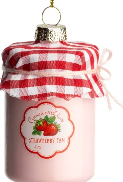 Intratuin kerst ornament jampot roze D 4,5 H 7,5 cm