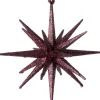 Intratuin kerst ornament Jens ster bordeaux D 15 H 15 cm