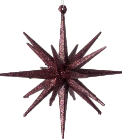 Intratuin kerst ornament Jens ster bordeaux D 15 H 15 cm