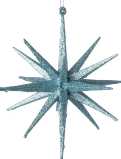 Intratuin kerst ornament Jens ster lichtblauw D 15 H 15 cm