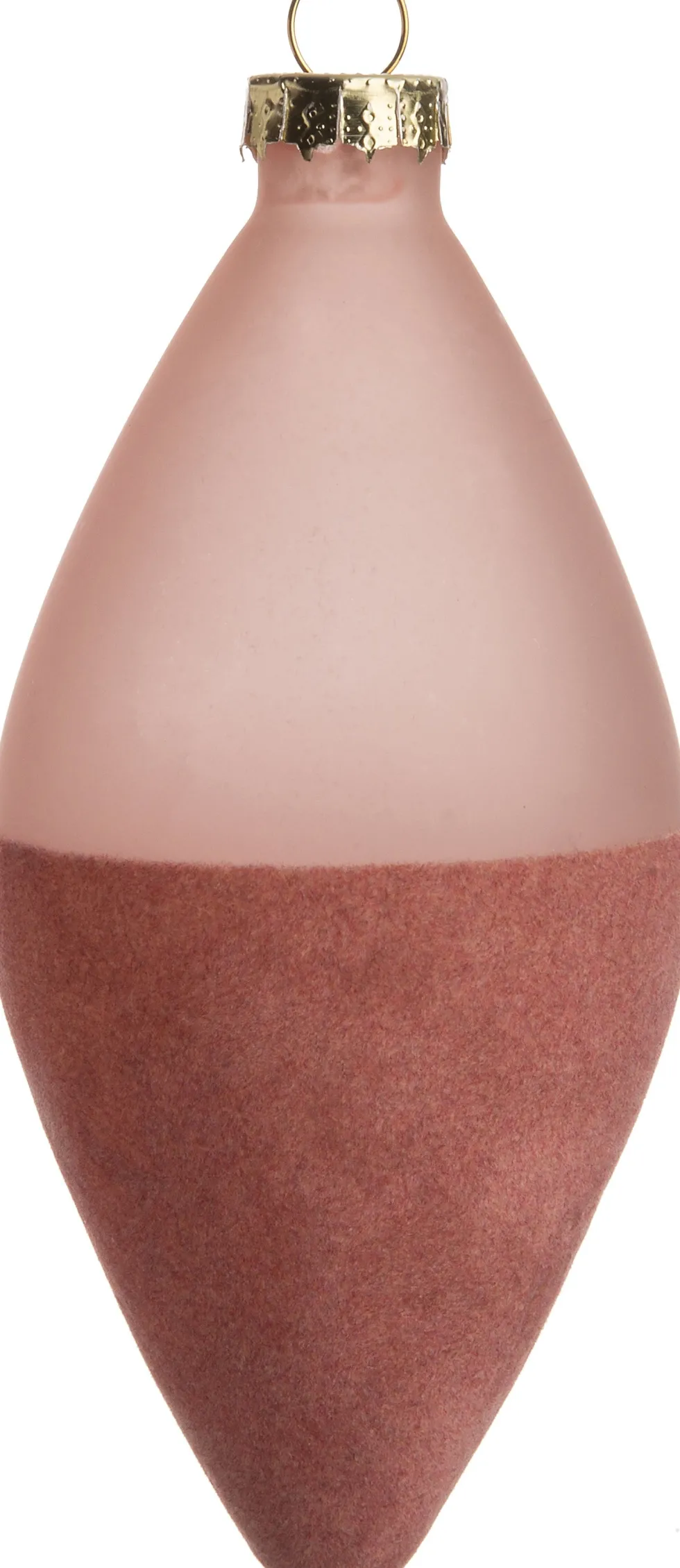 Intratuin kerst ornament Jenella pegel roze D 8 cm