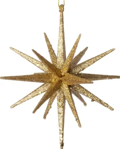 Intratuin kerst ornament Jens ster goud D 15 H 15 cm