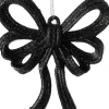 Intratuin kerst ornament Julia strik zwart 11 x 2 x 13 cm