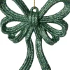 Intratuin kerst ornament Julia strik groen 11 x 2 x 13 cm